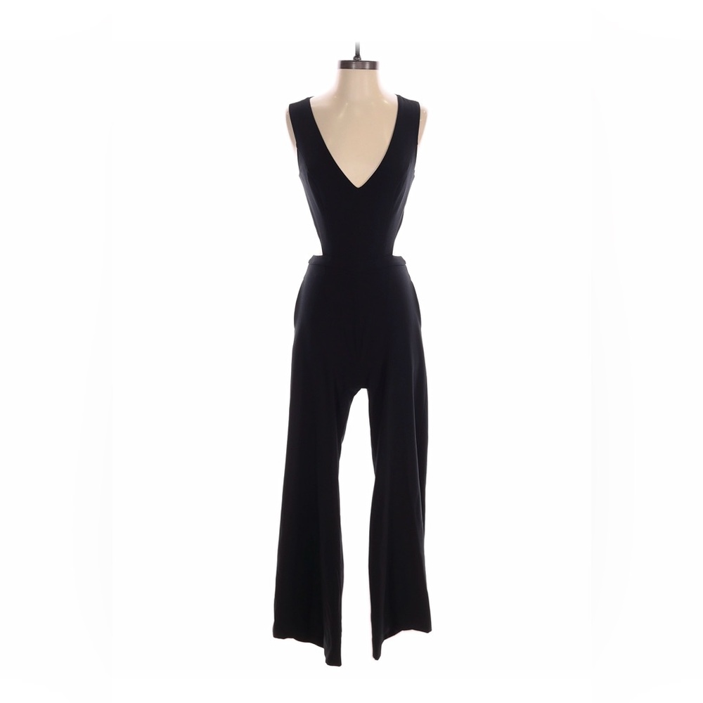 Sam Edelman Black Wide-Leg High-Waist Trousers